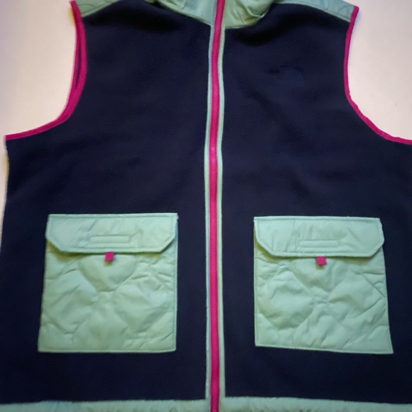 NWT Men's The North Face Royal Arch Full Zip Fleece Vest - Red/Blue - XLarge - Picture 3 of 6